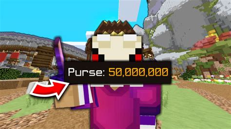 50 MILLION COIN GIVEAWAY IN HYPIXEL SKYBLOCK YouTube