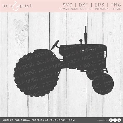 Tractor Svg Farm Svg Tractor Dxf Antique Tractor Tractor Etsy