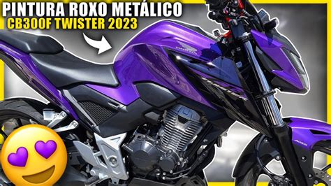 PINTURA CB 300F TWISTER 2023 ROXO METALICO YouTube