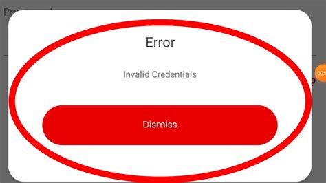 Invalid Credentials Error Blove Network App B Love Network App