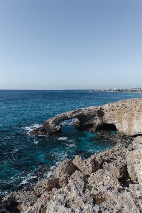 Beautiful Seascape With Sea Cave Arch Love Bridge In Ayia Napa Cyprus