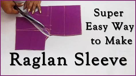 Super Easy Way To Make Raglan Sleeves Raglan Sleeves Tuorial Youtube