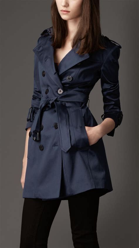 Beautiful Blue Trench Coat Trench Coats Women Burberry Trench Coat Coat Fashion