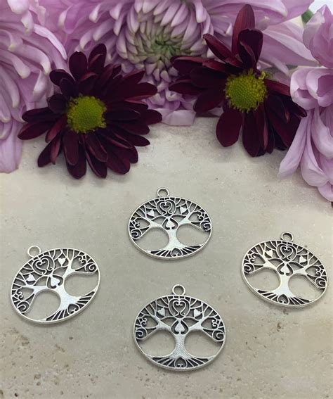 Tree Of Life Charms Pcs Set Etsy Uk