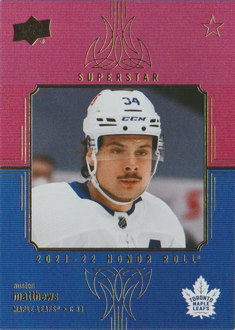 Auston Matthews 2021 22 Upper Deck Honor Roll Red Flickr