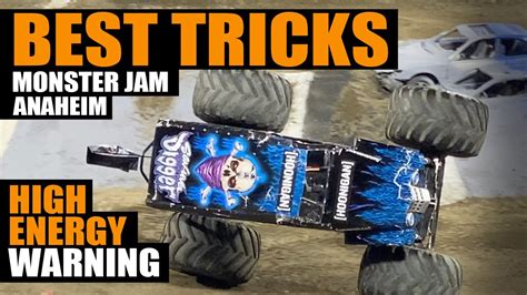 MONSTER JAM ANAHEIM CA BEST MONSTER TRICKS 2023 In 4K High Energy