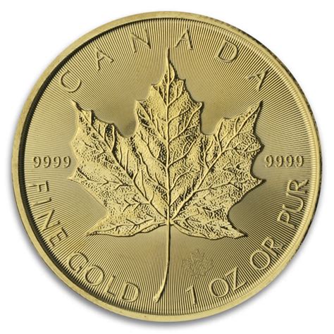 Oz Canadian Gold Maple Leaf Coin Blanchard