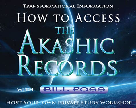 How To Access The Akashic Records Private Day Workshop Bill Foss