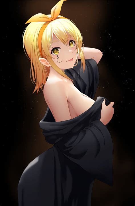 Rule 34 Black Dress Breasts Female Gibun Sozoshu Hairband Lemon