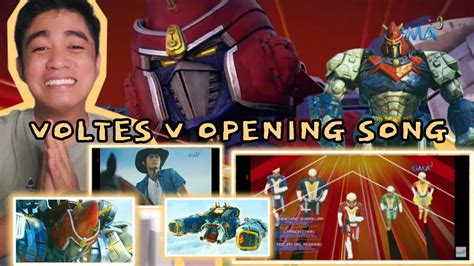 Voltes V Legacy Opening Song Voltes V No Uta Reaction Youtube