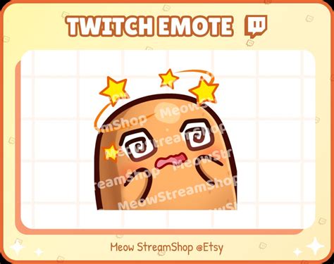 Twitch Emote Cute Potato Dizzy Confuse Emotes Kawaii Potat