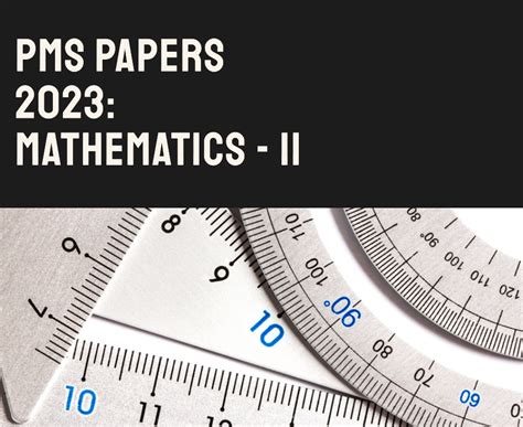 Pms Paper Mathematics Paper Ii Jahangir S World Times