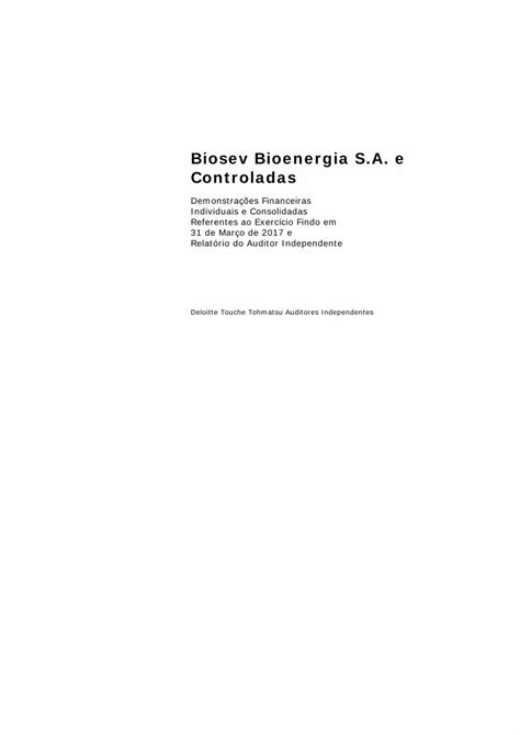 PDF Biosev Bioenergia S A e Controladasões Financeiras Biosev