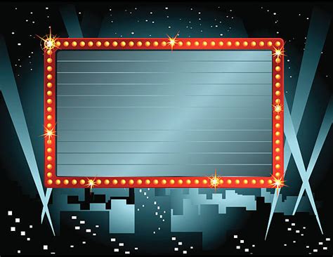 Royalty Free Movie Theater Marquee Clip Art Vector Images