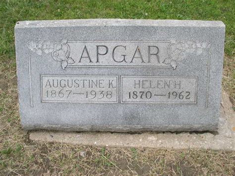 Augustine Knott Apgar Memorial Find A Grave