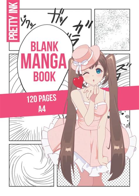 Buy Blank Manga Book 120 Empty Manga Pages A4 With Many Templates To