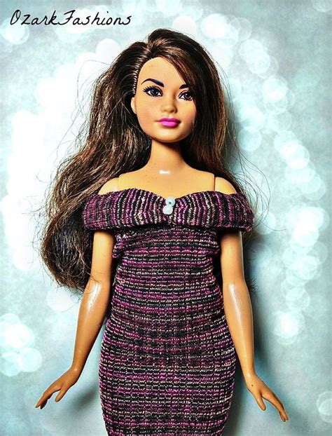 Curvy Barbie Doll Dress Executive Evening Gown For Curvy Etsy Curvy Barbie Doll Clothes