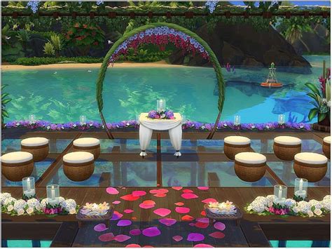 Свадебная площадка на пляжу - Лоты - Моды для Sims 4