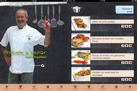 Atr Vete A Cocinar Con Karlos Argui Ano En Iphone Gastronom A C A
