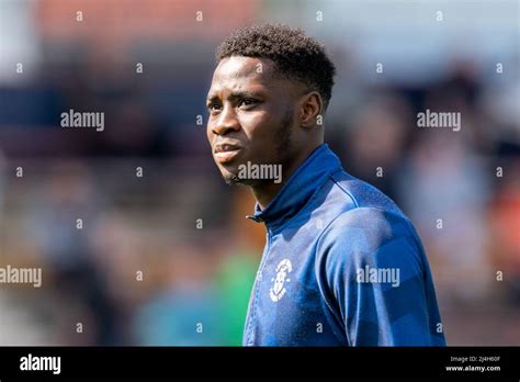 Elijah Adebayo #11 of Luton Town warming up Stock Photo - Alamy