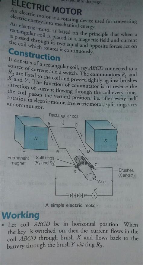 [solved] Explain Construction And Working Of Electric Motor