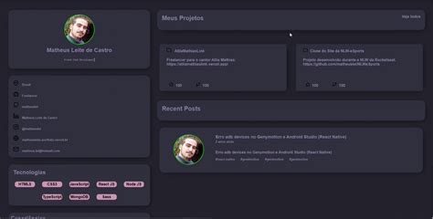 Github Matheuslei Portifolio Rocketseat Projeto Portf Lio Rocketseat