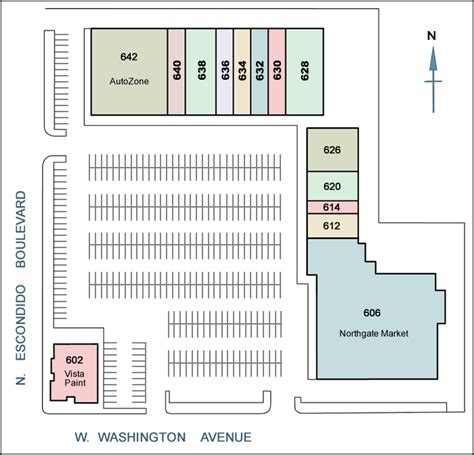 Escondido Square Shopping Center Northgate Market Autozone Vista