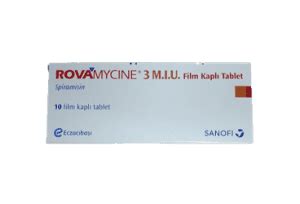 ROVAMYCINE 3 MIU 10 TABLET İlaç Rehberi