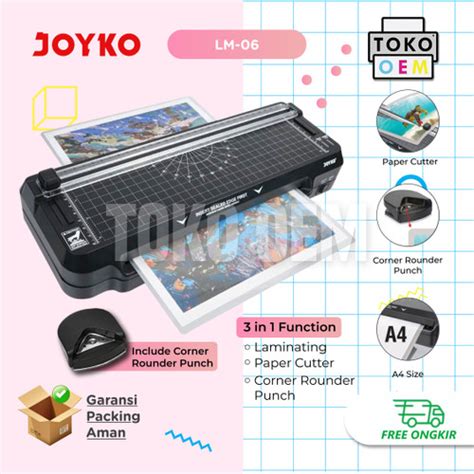 Promo JOYKO LM 06 LAMINATING MACHINE MESIN LAMINASI 3 In 1 FUNCTION