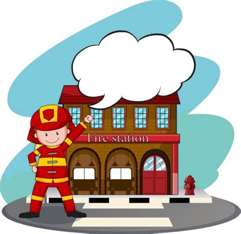 Fire Station Royalty Free Vector Image Vectorstock