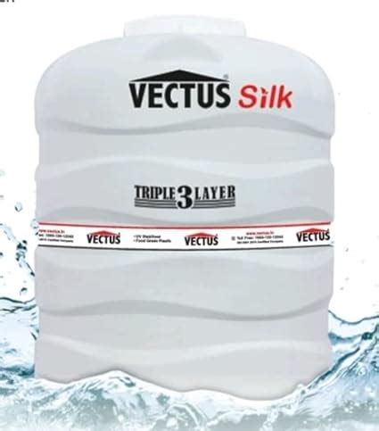 Vectus 1000 LTR Water Tanks Food Grade Antibacterial UV And Heat