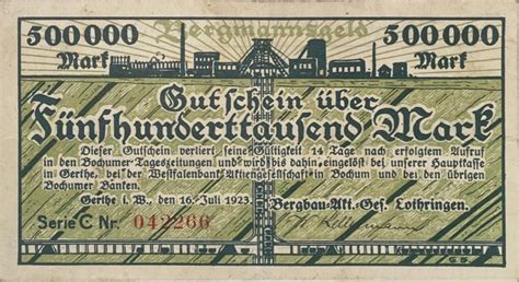 Deutschland Deutsches Reich Mark Notgeld Notgeldschein