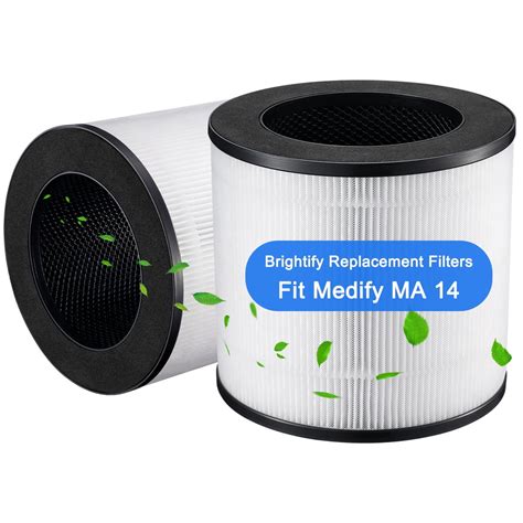 Free Shipping Brightify 2 Packs Replacements For Medify Ma 14 Filter H13 True Hepa Air Filters