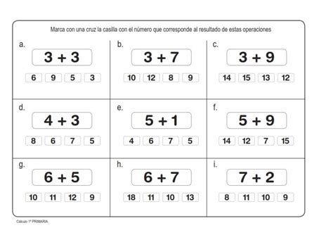 Ejercicios De Matem Ticas Fichas Y Juegos Para Ni Os De Primaria