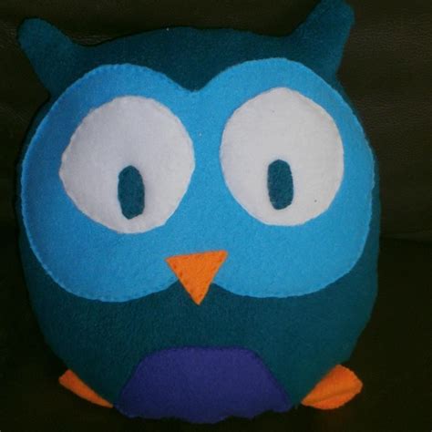 Hand Sewn Plush Owl Pillow