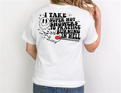 I Take Super Hot Showers PNG Funny Sarcastic PNG Etsy