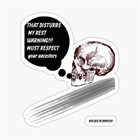 Skull Mask Sticker For Sale By Nkubonheur Redbubble