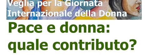 Veglia Diocesana Per La Giornata Internazionale Della Donna Diocesi