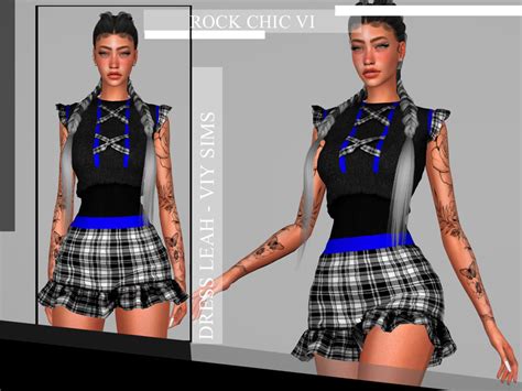 Rock Chic Vi Dress Leah The Sims 4 Catalog