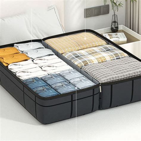 Foldable Quilt Storage Bag Nonwoven Fabric Closet Organizer EBay