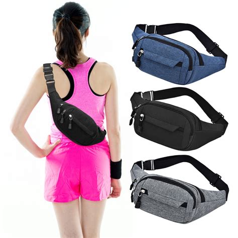 Cangurera Deportiva De Viaje Cintura Pack Bolso De Paquete Con Tela