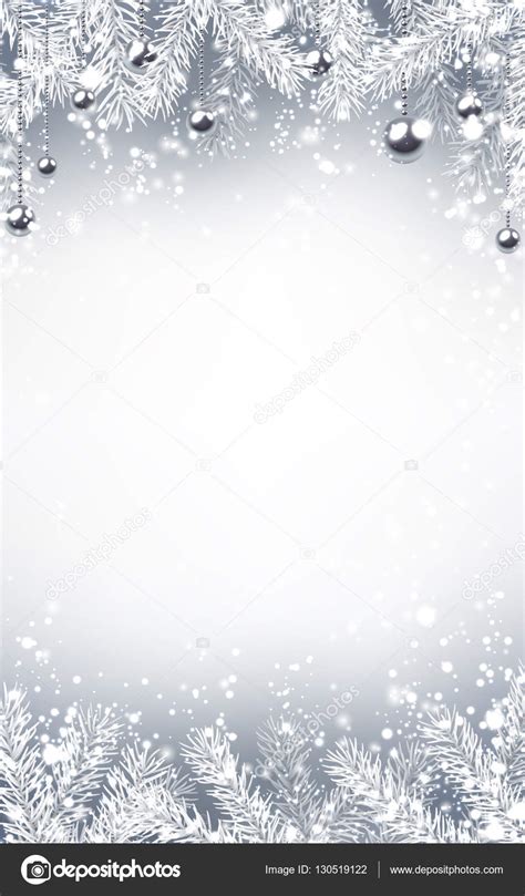 Winter Texture With Snowy Fir Twigs Stock Vector By Maxborovkov