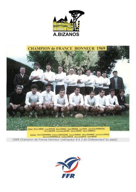 Ans De Rugby En B Arn La Fi Vre Bizanos Champion De France