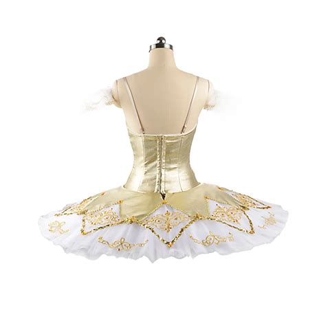 Adult Sleeping Beauty Princess Dance Dress Professional Gold And White