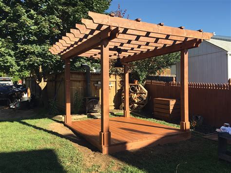 Design And Build A Wood Deck For A Pergola Base Extreme How To