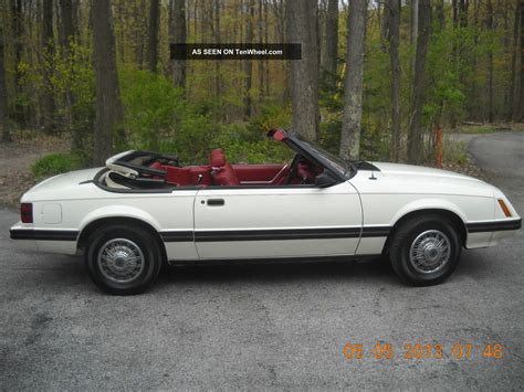 1983 Ford Mustang Glx Convertible 2 Door 3 8 V 6