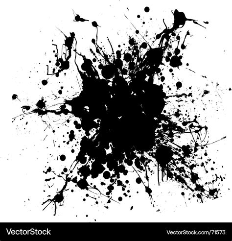 Grunge Ink Splat Royalty Free Vector Image VectorStock