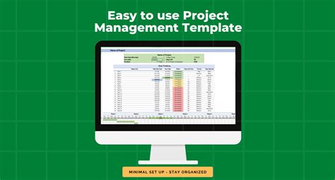 Excel Project Management Template, Template Tracking, Excel Project Template, Project Management ...