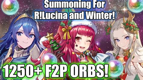 1250 F2p Orbs Summoning For W Edelgard Yunaka And R Lucina Fire Emblem Heroes [feh] Youtube