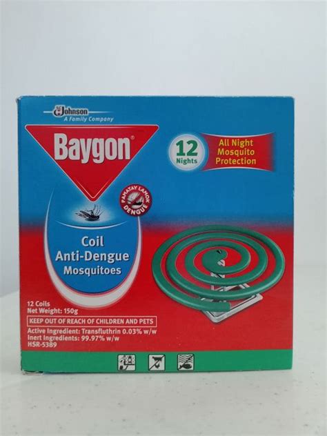 Baygon Mosquito Killer Coil Anti Dengue G Lazada Ph